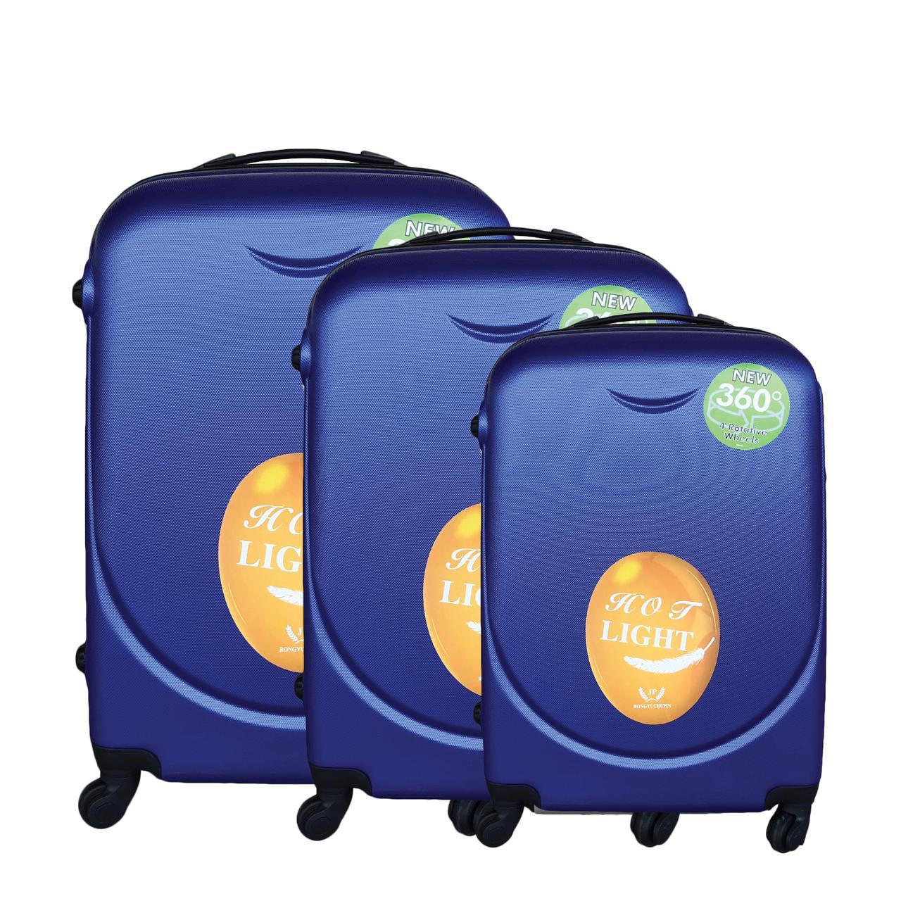 Travel Bag 3 In 1 Blue (77cm-65cm-54cm) 4 Rotative Wheels, B3IN1 BLUE